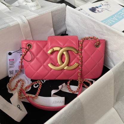 Mini Quilted Lambskin Shoulder Bag