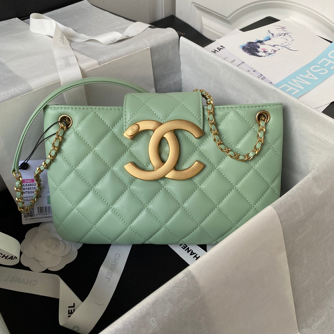 Lambskin Quilted Shoulder Bag