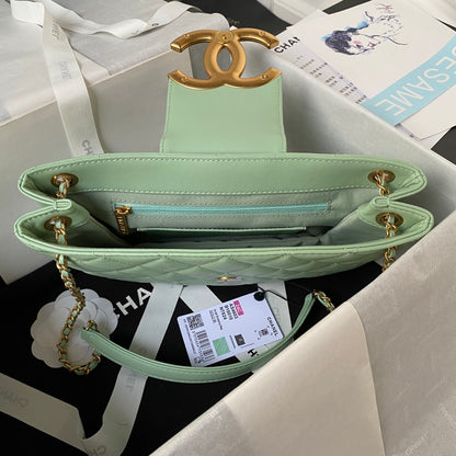 Lambskin Quilted Shoulder Bag