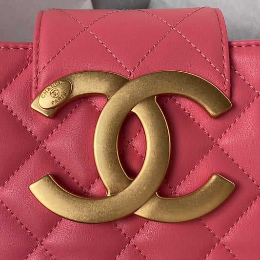Lambskin Quilted Shoulder Bag