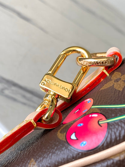 Speedy Bandoulière 20 Monogram Canvas with Cherry Print