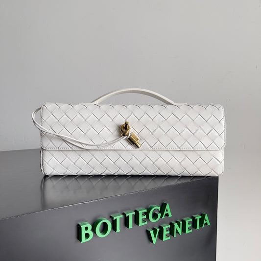 Andiamo Woven Leather Clutch Bag