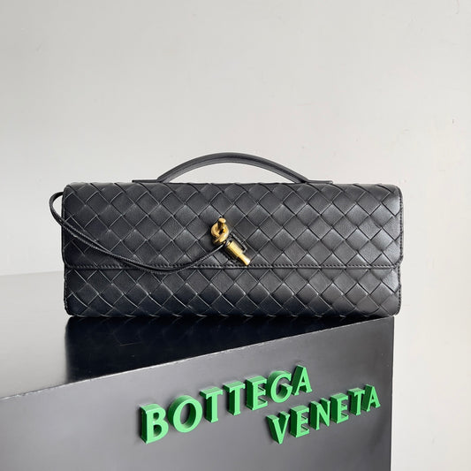 Andiamo Woven Leather Clutch Bag