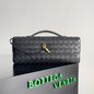 Andiamo Woven Leather Clutch Bag