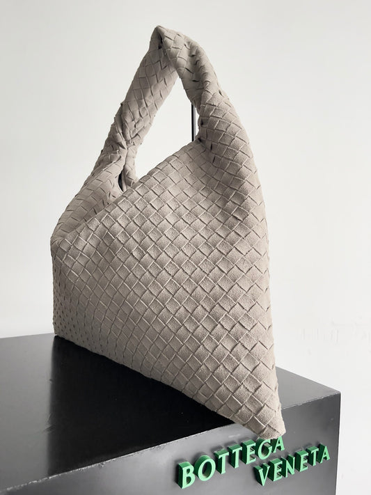 Woven Leather Oversized Hobo Shoulder Bag