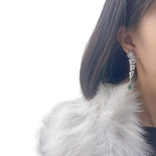 Panthère Emerald Tassel Earrings