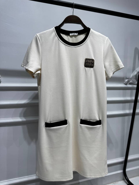 Short-Sleeve Mini Dress